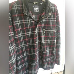 Chaps Men Plaid Pullover Sz Lg